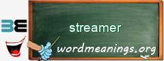 WordMeaning blackboard for streamer